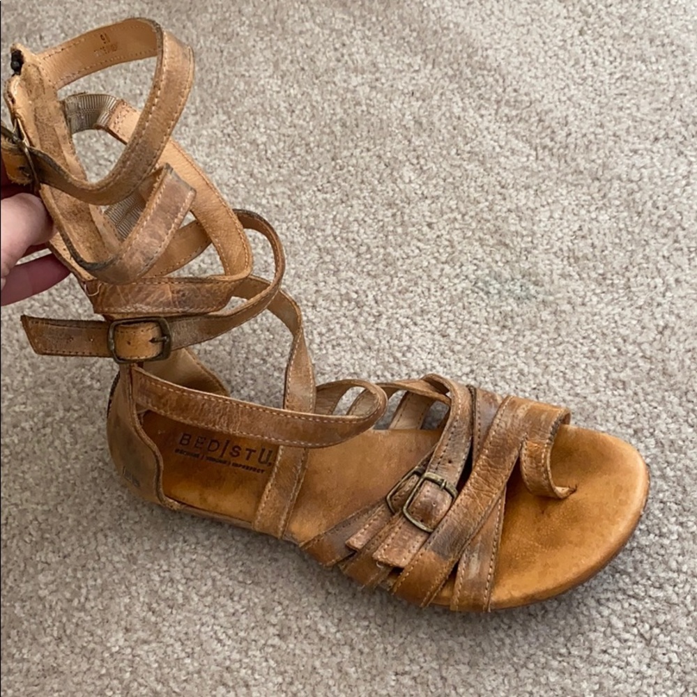 Bed|Stu Gladiator Sandals- Size 9